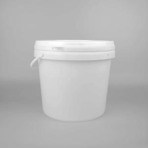 Quality 2KG Leakproof White Plastic Paint Bucket for sale