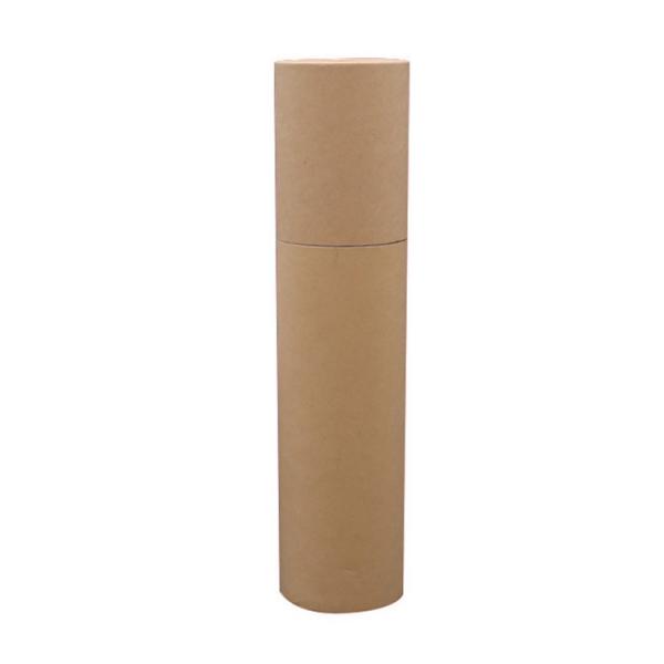Cardboard Kraft Paper Tube Packaging / Gloss Paper Lip Balm Tubes With Lid