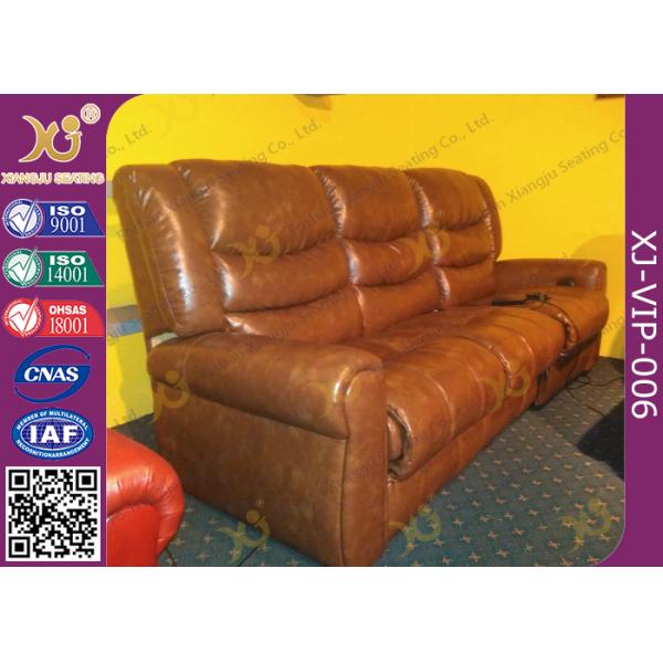 Environment Friendly Home Theater Sofa Electric Reclining Chairs With Bottle Holder