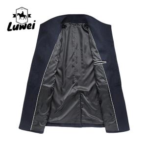 Large Lapel Medium Long Cashmere Classic Utility Male Turn-down Collar Slim Fit