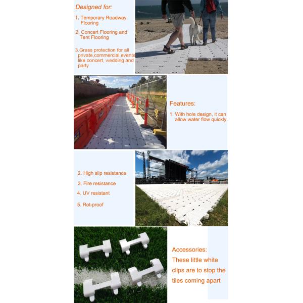 2021 EU Stadium floor Temporary roadways flooring, lawn protection mats for multi use event flooring
