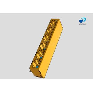 Quality RJ45 6-port jack Cat.5 THT angled for sale