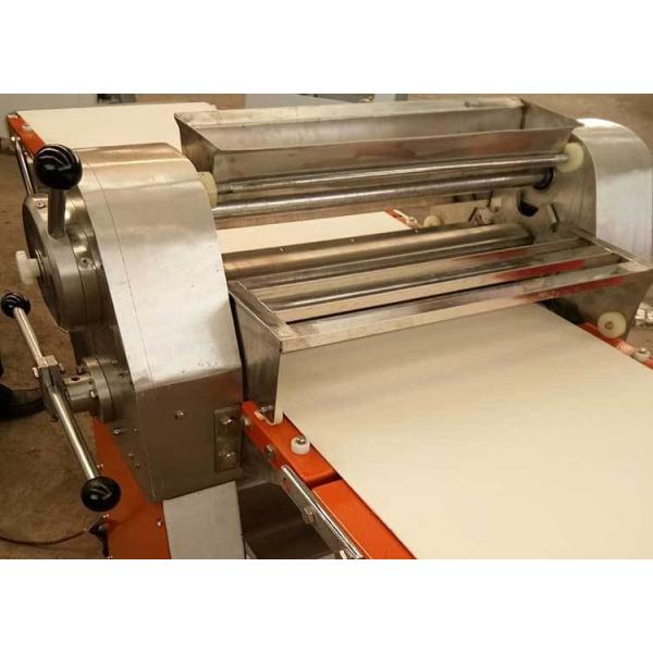 Free Standing Dough Roller Machine / Pastry Processing Equipments 2540 * 910 * 1150mm Two - way Belt - Driven