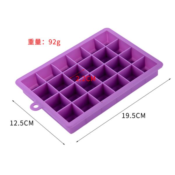 Ice Cream Makers Easy Release 15 Cavity 24 Cavity Silicone Ice Cube Trays with Lids