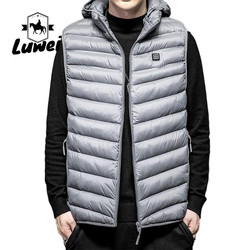 Custom Classic Men Clothing Sleeveless Utility Waistcoats Hooded Quilted Warm