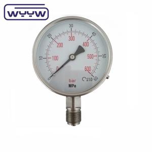 China use no oil  stainless steel ammonia pressure meter on sale