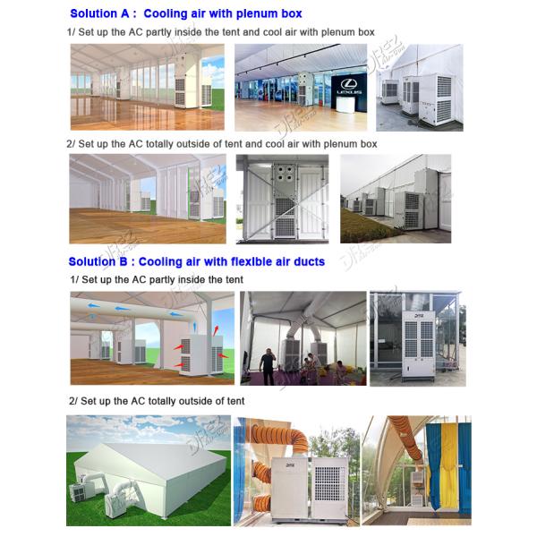 R410a Refrigerant Commercial Tent Air Conditioner 36HP Energy - Saving Package Unit AC