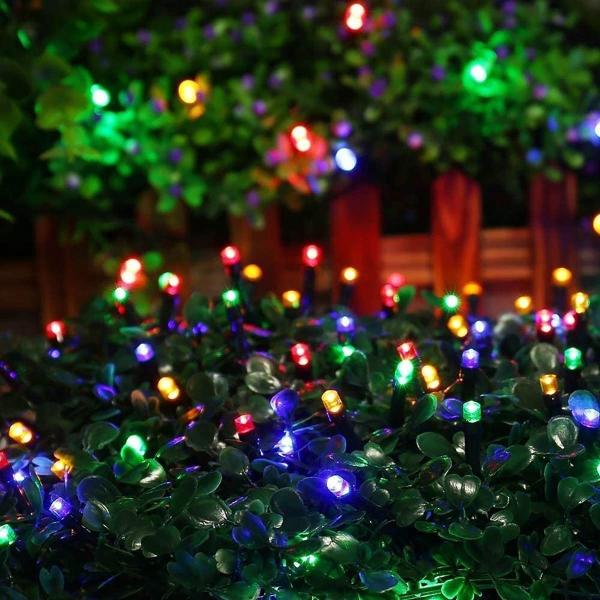 300pcs LED String Lights Multicolor Outdoor 8 Lighting Modes Plug In For Bedroom Decor