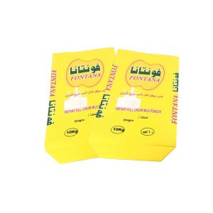 China Milk Powder Packaging 20kg 25kg Multi Wall Paper Sacks 3 Layers Pe Lined on sale