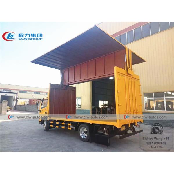 Dongfeng Duolicar 20cbm Double Wing Opening Unfolding Van Cargo Truck