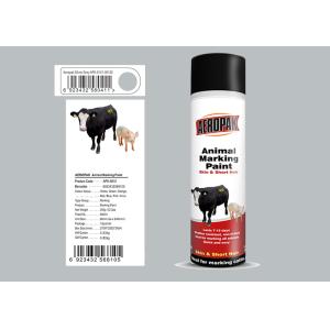 China 500ml Animal Marking Spray Paint  Silver Grey Color For Cow Liquid Coating State on sale