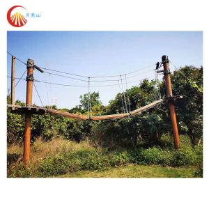 Quality Children Challenge High Ropes Obstacle Course Adventure For Garden for sale