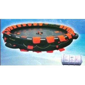 Both Sides of a Canopied Reversible Inflatable Life Raft
