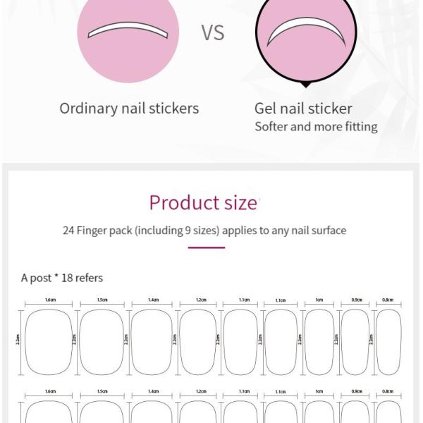 New Arrival Hot Selling Nail Strip New Design High Quality Nail Stickers/patches Factory Can Be Customized Wholesale