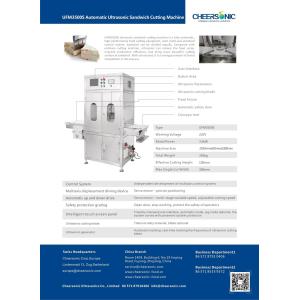 Ultrasonic Food Portionning Equipment for Cakes, Breads