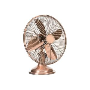 Portable Metal Table Fan For Living Room Oil Rubbed Bronze Finish 4 Blades