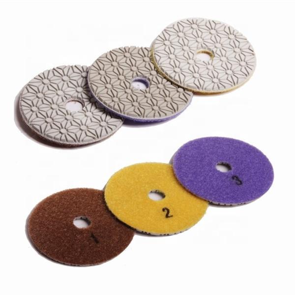 3mm Concrete Polishing Pads Resin Bonded Flexible Diamond Polishing Pads