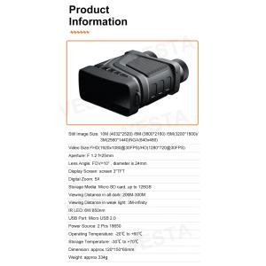 Quality 7 IR Level R12 Binocular Night Vision With Camera for sale