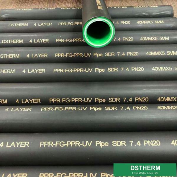 Buy Water Supply PPR Aluminum Pipe Sound Insulation 4m Length DIN8077 Standard at wholesale prices