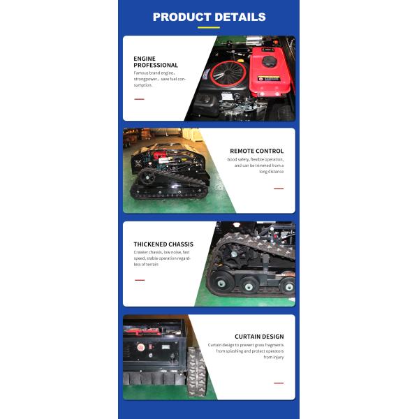 Lawn Mower Smart Grassland Automatic Remote Controlled Cordless Petrol Powered Lawn Mower with Cheap and Efficient