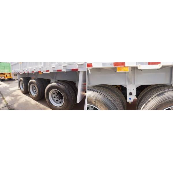 40 Feet Drop Side Trailer Triaxle with Side Board