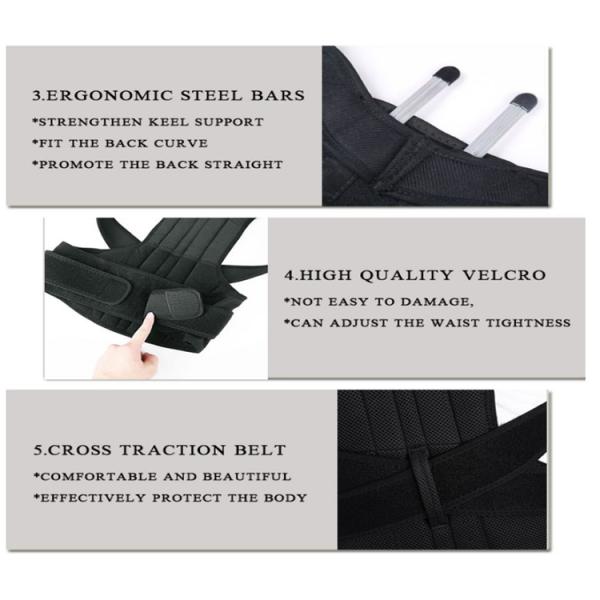 Pain Relief Waist Trimmer Belt To Improve Bad Posture Back Posture Corrector