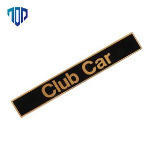 Quality 102502601 Club Car Precedent Black &amp; Gold Name Plate for sale