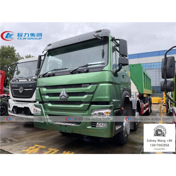 Buy SINOTRUK HOWO 8x4 LHD Hydraulic Hooklift Garbage Truck With Folded Arm Crane at wholesale prices
