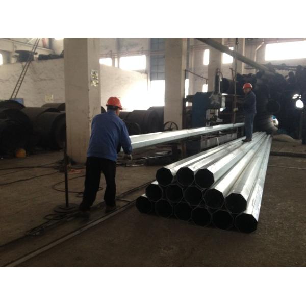 H 6.8m L10m CCTV Camera Pole , Anti Rust CCTV Mounting Poles