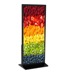 Quality 4K Full Screen Floor Standing LCD Advertising Player with 500 cd/m2 Brightness for sale
