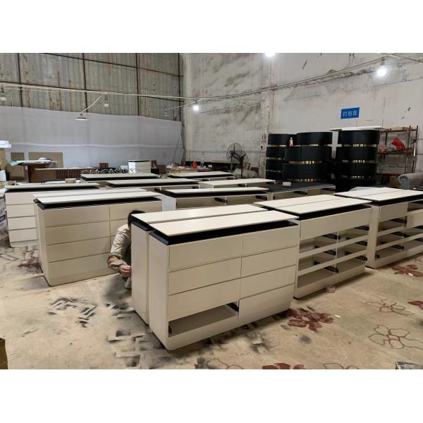 Custom Modern Plywood Console Table Beige Color For Hallway