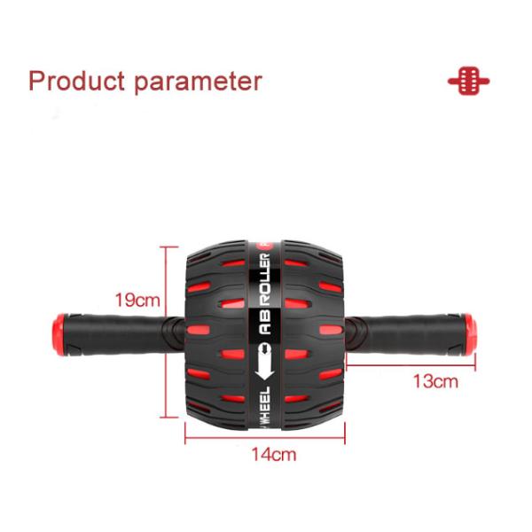 Noiseless Heavy Duty Ab Roller Widen Abdominal Stomach Roller Wheel Waist Exercise