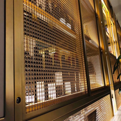 Square Woven Mesh Fabric For Furniture Decoration Fine Mesh Stainless Steel Wire Mesh