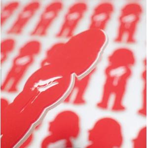 Clothing Customized 3D Silica Gel Patch Heat Transfer Printing Logo