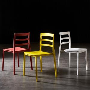Adjustable Full PP Stacking Plastic Restaurant Dining Chairs Popular Modern