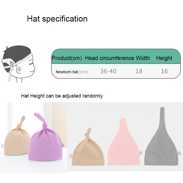 Knitted Organic Cotton Baby Knotted Hat Wholesale