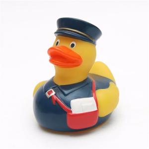 Weighted Floating Fireman Character Rubber Ducks Cartoon Doctor Postman Design