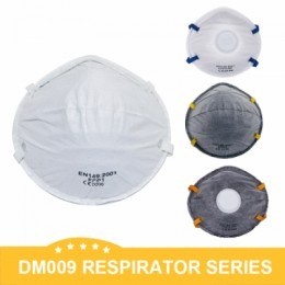DM009 Series Breathable Personal Protective Equipment Dust Masks with Elastic