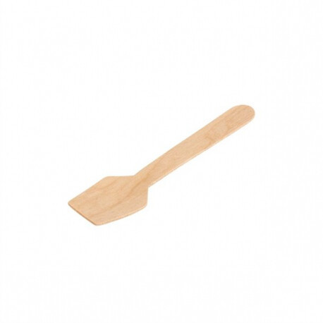 Buy Disposable Wooden Ice Cream Paddle Spoon Taster 95mm at wholesale prices