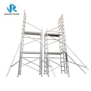 Rising Aluminium Mobile Scaffold For Quick Erect Sysytem Ce / Tuv / Sgs