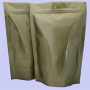 China Custom Glossy Aluminum Foil Packaging Gold Stand UP With k on sale