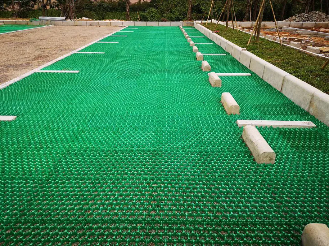 Plastic Grass Grid Pavers HDPE Plastic Grass Grid Gravel Pavers In Parking Garden