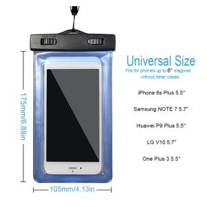 Universal Pvc Waterproof Phone Pouch Smartphone Water Resistant Phone Case