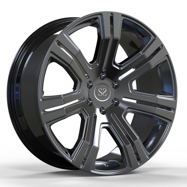 Buy Custom Hyper Black Wheels Forged 1 Piece Monoblock for Range Rover Car Rims at wholesale prices