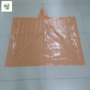 50*80'' Custom PLA Unisex Disposable Poncho Sustainable 100% Biodegradable