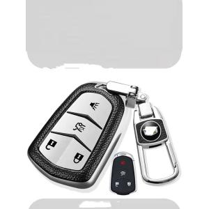 Fadeless Leather Car Keychain Holder Women Electro Galvanized Antioxidant