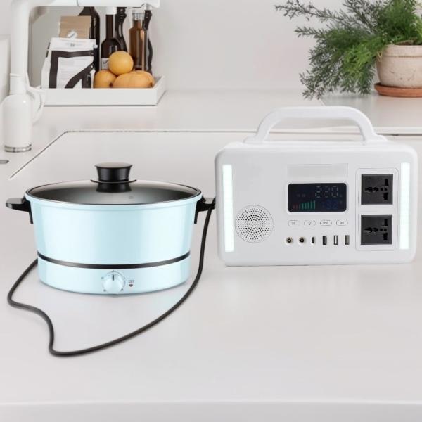 300 Watt Solar Portable Power Station 220V AC Ouput Rechargeable LifePO4 Battery For Outdoor Camping