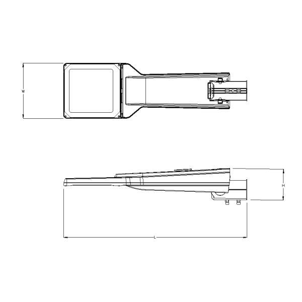 Die Cast Aluminium Housing Outdoor LED Street Lights 60w 80w 100w Road Lighting