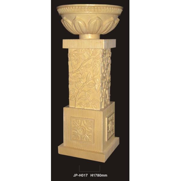 Buy Waterproof And Fireproof Sandstone Garden Flower Containers With Elegant Design at wholesale prices