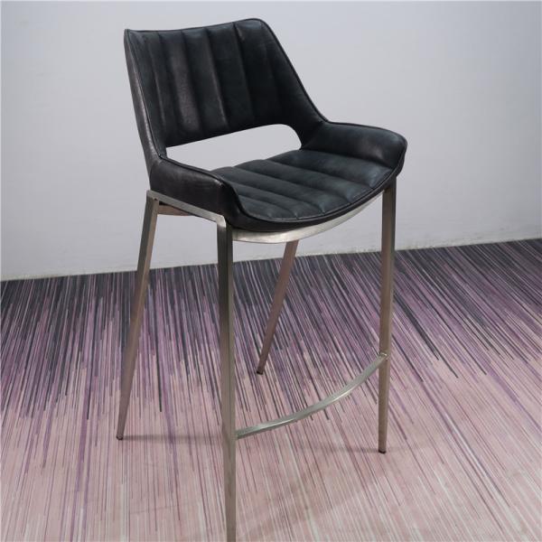 Buy Elastic Cushion 105.5cm Stainless Steel Kitchen Bar Stools at wholesale prices